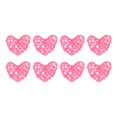 thumbnail image 1 of Unique Bargains 20Pcs Heart Shaped Rattan Ball Vase Filler Natural Rattan for Wedding Home Decoration Pink 2 in, 1 of 5