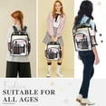 thumbnail image 3 of DAKIMOE Clear Backpack Heavy Duty Stadium Approved PVC Transparent Backpacks for Adults School Travel, 3 of 8