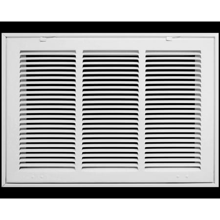 

18 X 12 Steel Return Air Filter Grille for 1 Filter - Removable Face/Door - HVAC DUCT COVER - Flat Stamped Face - * Filter Included * [Outer Dimensions: 20 5/8 w X 12 5/8 h]