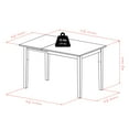 thumbnail image 2 of Winsome Perrone Drop Leaf Dining Table, Walnut Finish, 2 of 13