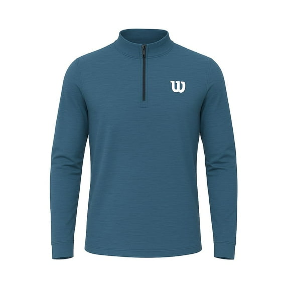 Sudadera Deportiva Wilson para Hombre Cierre al Pecho Color Azul Marino Talla G