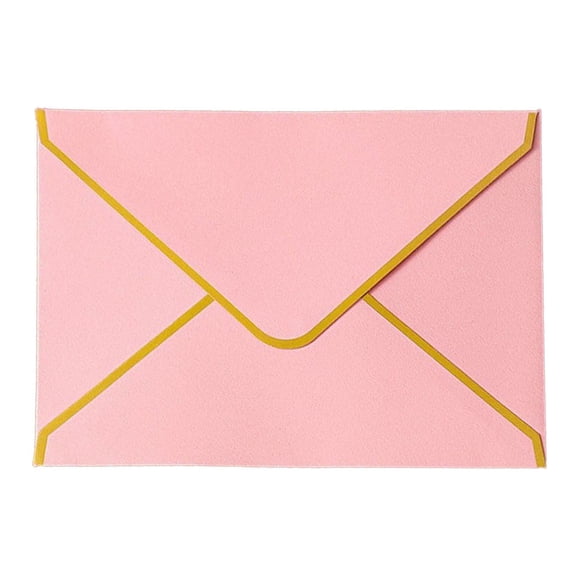 Elegant Western Triangular Gold Stamped Envelopes For Wrapping And Stationery Gift Wrapping Paper Pink 17.5X13.5cm