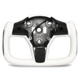 thumbnail image 2 of Car Steering Wheel,   Driving Steering Wheel High Toughness With Bright Carbon Fiber Trims For Vehicle, 2 of 8