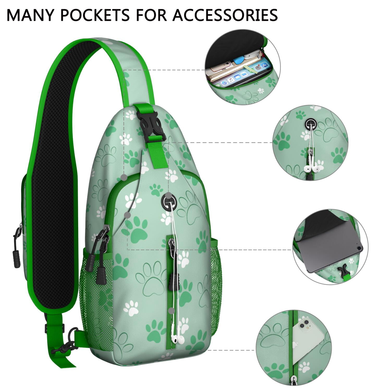 Sports Sling Backpack for Kids and Teens – Water-Resistant Crossbody Shoulder Bag with Adjustable Reversible Strap, Anti-Theft Pocket, Breathable Back, Perfect for Baseball, Football, Soccer Players