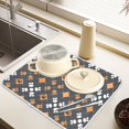 thumbnail image 6 of Ryvnso Dog Paw Print Dish Drying Mat for Kitchen Countertop 18x24 Large Dish Pad Drainer Rack Dish Sink Mats, 6 of 7