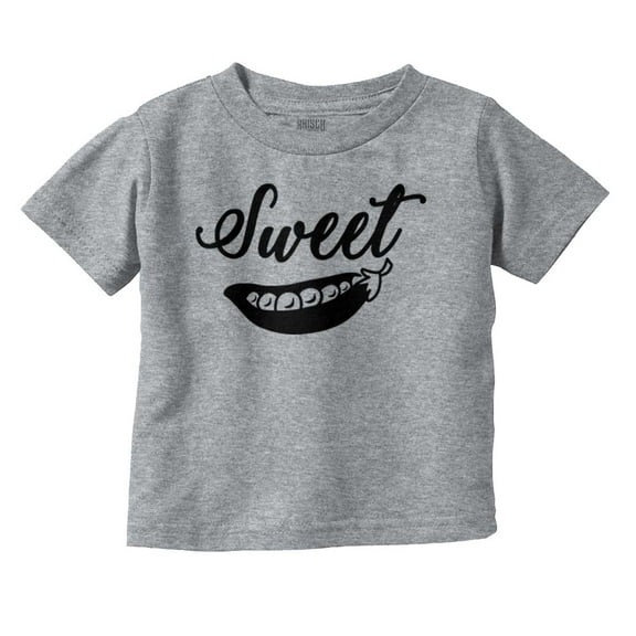 Sweet Pea Adorable Food Lover Cute Toddler Boy Girl T Shirt Infant Toddler Brisco Brands 12M