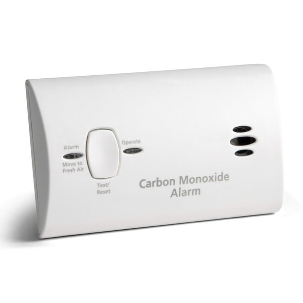 Detector de monóxido de carbono Kidde alimentado por pilas con LED