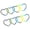 multicolor, variant on Romance Heart Design Plastic Vehicle Sticker Waterproof & Sunproof Auto Adhesive Automotive Decal for Cars & Bikes