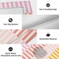 thumbnail image 6 of Outdoor Rug 3x5 ft Stripes Lines Outdoor Large Area Rug Non Slip Rubber Pink Red Yellow Striped Front Door Mat RV Rug Camping Carpet Patio Outdoor Rugs for Backyard Balcony Deck Porch Indoor, 6 of 9