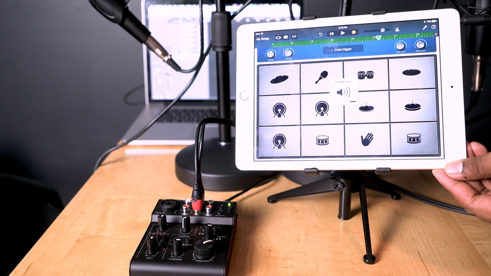 Rockville ROCKMIX 5 Mixer with Microphone