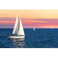 thumbnail image 2 of Sailboats Sunset Wall Mural by Wallmonkeys Peel and Stick Graphic (18 in W x 12 in H) WM94735, 2 of 4