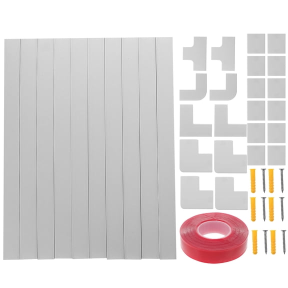 KONTONTY 1Set Self Adhesive White PVC Cord Hider Cable Concealer Wire Cover Raceway Kit for Home