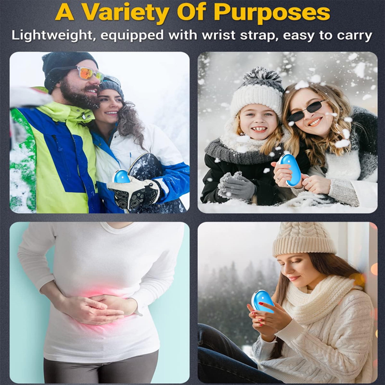 3Pcs Hand Warmers Rechargeable,Electric Hand Warmer,Reusable Portable Pocket Heater USB Handwarmers,Gifts for Men,Women,Indoor,Outdoor,Hiking,Skiing,Camping,If You Love Him/Her,Warm Him/Her Up