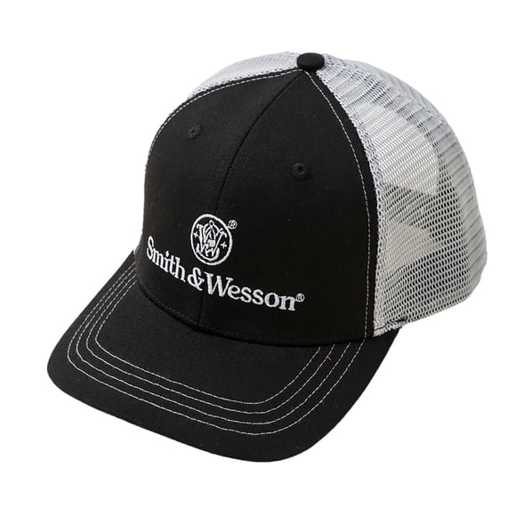 Sombrero Smith & Wesson de malla bicolor para camioneros, ajustable