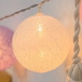 thumbnail image 3 of Coloured Lights LED Plastic Ball Christmas New Year Flashing String Light for Decoration Purple 2 Meter 10LED Battery Type, 3 of 3