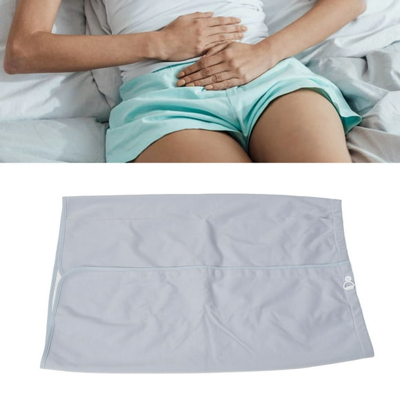 Falda De Colchón Para Incontinencia Para Niños, Impermeable, Lavable, Gris, Azul, Cintura Ajustable, Falda De Pañal Para Incontinencia De Fácil Uso Para El Hogar Para Personas