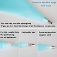 thumbnail image 5 of 2024 Eainbei Reusable Decorating Bags, 9 Pack Silicone Piping Icing Bags, 27 Pieces Cake Decorating, 5 of 5