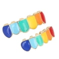 thumbnail image 4 of Dientes Grillz de Hip Hop, juego de dientes con adornos brillantes, dientes de Hip Hop, dientes elegantes y estéticos, 4 of 13