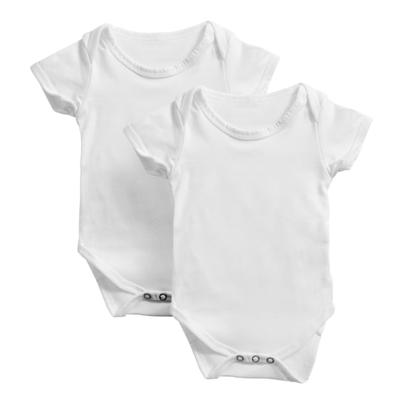 Cricut® Baby Bodysuit Onesie Blank for DIY Custom Crafts, 0-3M, White