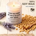 thumbnail image 6 of 7oz White Matte Glass Candle, Lavender Scented, Mom Gift, Aromatherapy Candle for Home, Gift for Son, 6 of 7