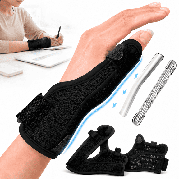 Thumb Brace,Thumb Spica Splint, Adjustable Breathable Wrist Splint/Hand Brace for Right and Left Hand, Pain Relief, Thumb & Wrist Support for Carpal Tunnel, Arthritis, Tendonitis, Sprains