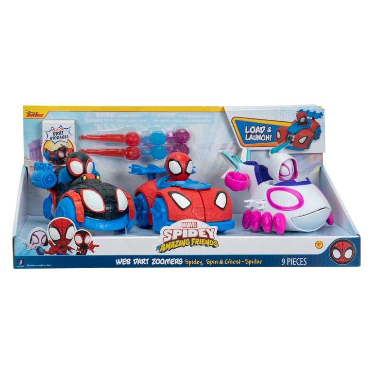 Spidey & His Amazing Friends Little Vehicle Web Dart Zoomers 3