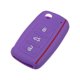 thumbnail image 1 of Púrpura Silicona Coche Remoto Control Llavero Carcasa Protector 3 Botones, 1 of 1