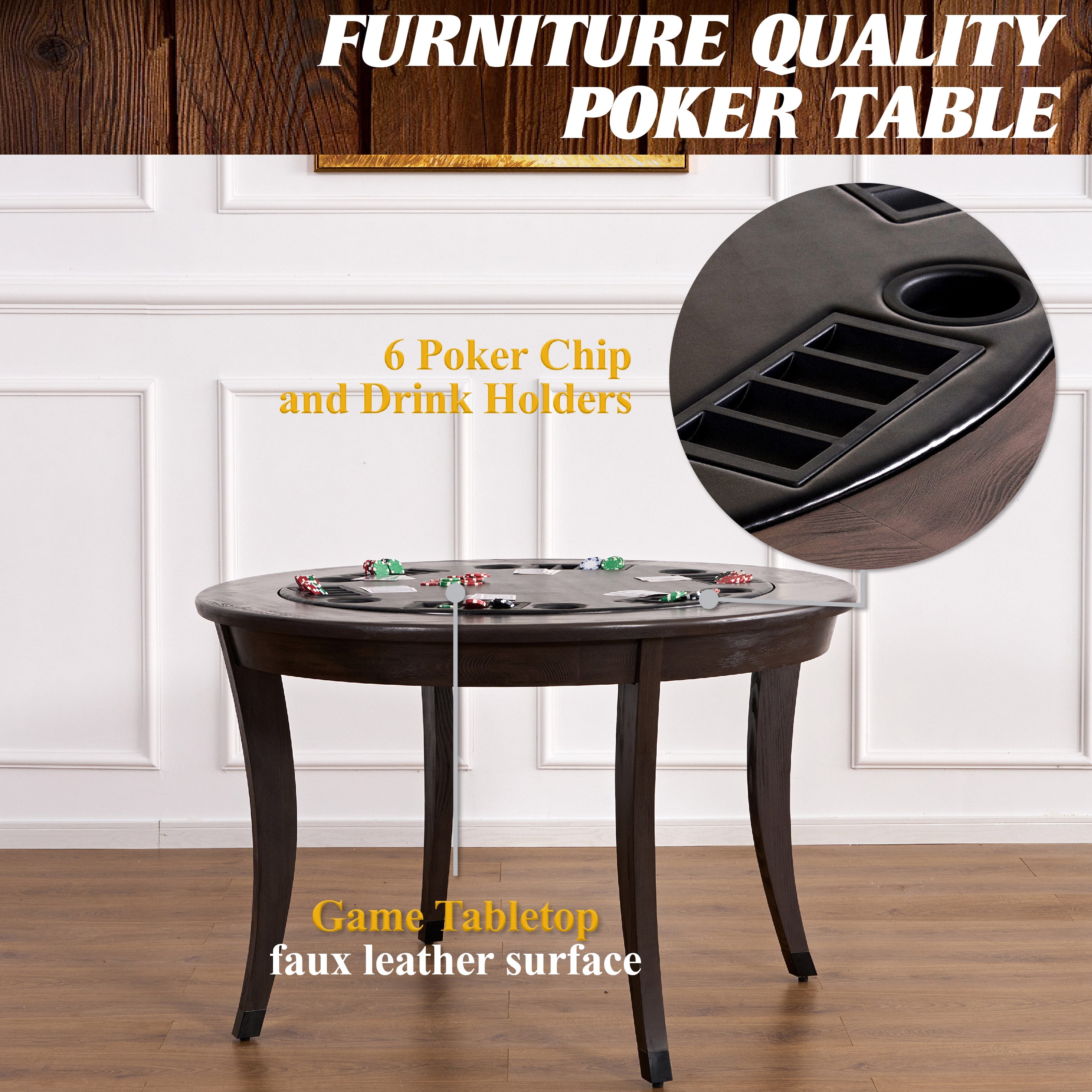 Free Shipping! Barrington Billiards 48-in 2-in-1 Poker Dining