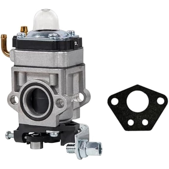 Carburetor for 2-Stroke Engines, Compatible with 33cc 43cc 47cc 49cc 50cc Pocket Bikes, Scooters, ATVs, Mini-Choppers with 15mm Intake