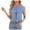 Light Blue, variant on Women's Sexy Tie Front Denim Vest Sleeveless Crewneck Y2K Summer Jean Tank Crop Top (Light Blue, S)