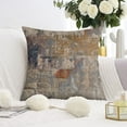 thumbnail image 3 of Enhance Your Home: Blue and Grey Abstract Art Pillow Covers, 16x16 Inch, Modern Gallery Aesthetic - Set of 2 for Bedroom, Sofa, Living Room, 3 of 7