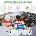thumbnail image 2 of B&D 8ft Long Christmas Inflatable Snowman Family Outdoor Decorations with LED Lights for Christmas Outdoor Holiday Yard Decorations, 2 of 8