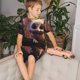 thumbnail image 4 of Balery Adorable Fluffy Bat Conjunto de Pijama Infantil de Manga Corta con Estampado – Ropa de Dormir de Algodón Suave-3X-Large, 4 of 6
