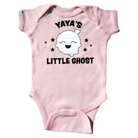 

Inktastic Cute Yaya s Little Ghost with Stars Gift Baby Girl Bodysuit
