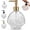 Gold, variant on Beach Seashell Shaped Soap Dispenser, Glass Hand, with Pump Refillable for Bathroom