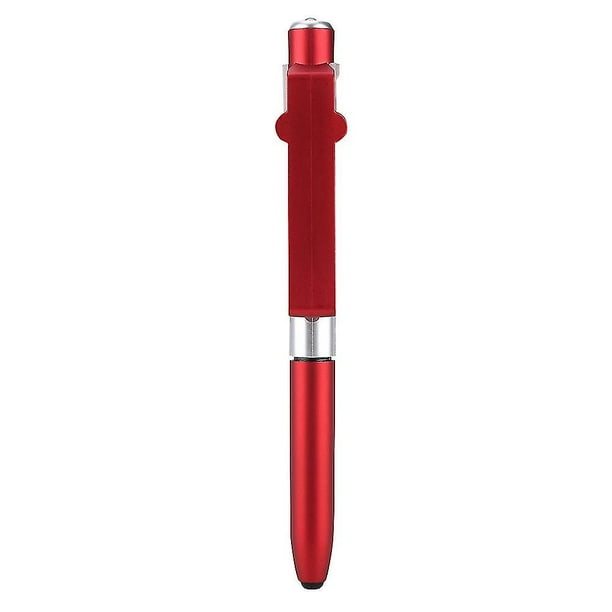 4 in 1 Capacitive Touch Screen Stylus Pens with LED Light for Tablet (Red)