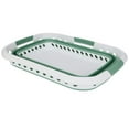 thumbnail image 4 of Laundry 360 Collapsible Laundry Basket in White/Sage, 4 of 4