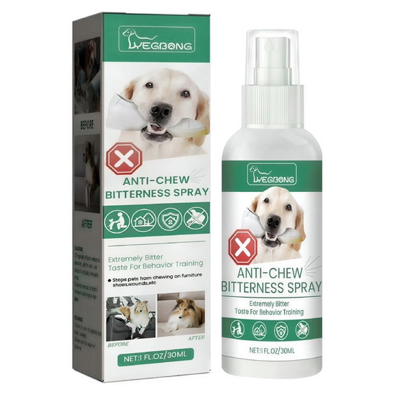 QARUN No Chew Spray for Dogs,Spray for Dogs to Stop Chewing and Licking. Pet Corrector Spray for Indoor and Outdoor Use,Prevent Scratching Furniture,Shoes,Plants