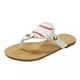 thumbnail image 2 of Sandalias de mujer, chanclas con estampado de béisbol, zapatillas de playa, plataforma plana de verano, zapatos ortopédicos con soporte para el arco Wmkox8yii  ytu9826, 2 of 9