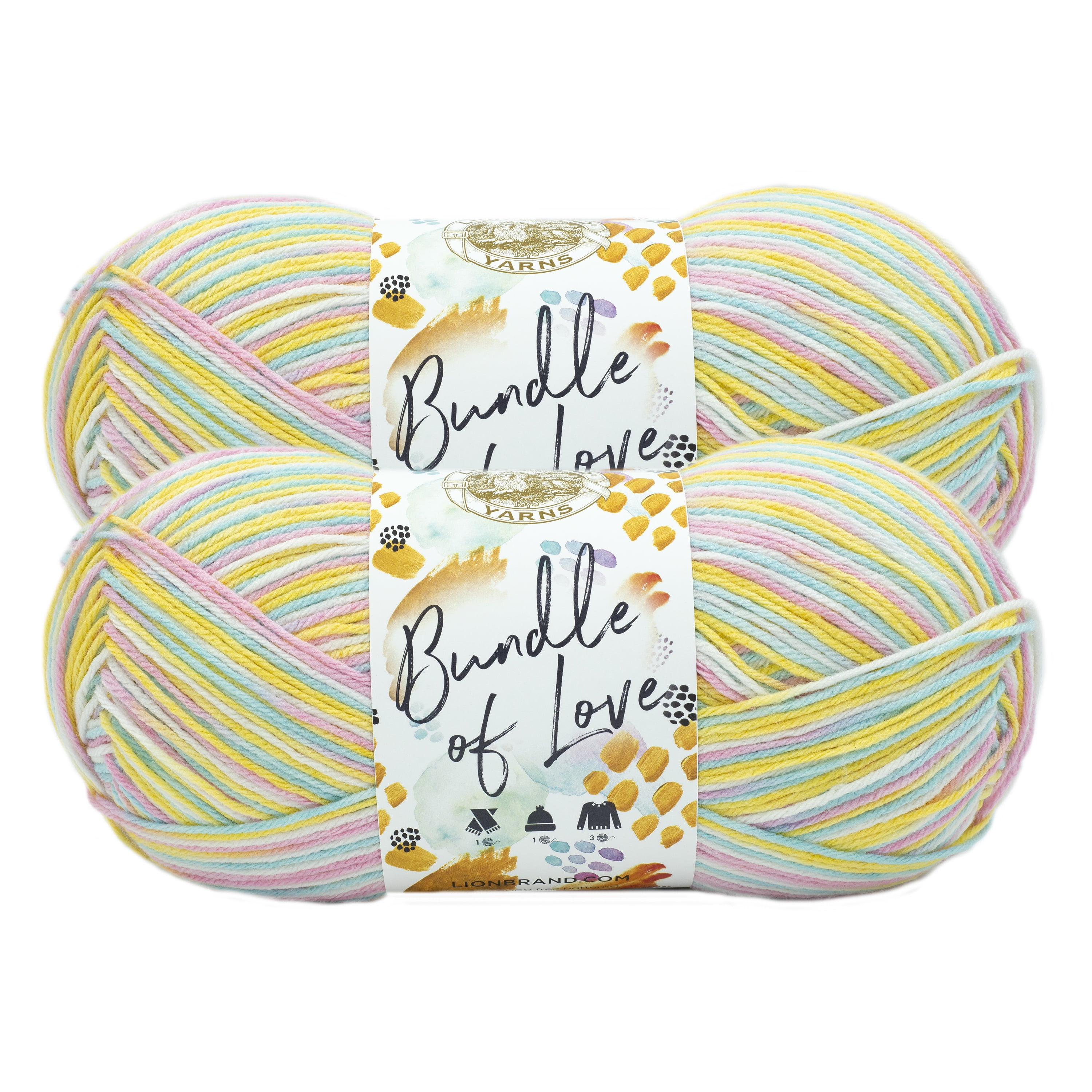 Lion Brand Yarn Hue + Me Agave Bulky Yarn Acrylic, Wool Yarn 3 Pack -  Walmart.com