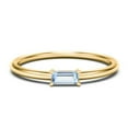 thumbnail image 1 of East-West Stackable Baguette Birthstone Ring - Aquamarine (March), 1 of 5