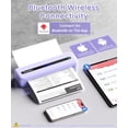 thumbnail image 4 of Impresora portátil Bluetooth Phomemo M832, impresora térmica portátil sin tinta, inalámbrica, para viajes, compatible con teléfono, portátil, para el hogar, la oficina y la escuela, con 1 estuche., 4 of 5