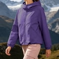 thumbnail image 4 of DYTTDG Women's Lightweight Windproof Hooded Jacket, Full Zip Loose Fit Casual Windbreaker for Hiking, Outdoor and Daily Wear, 4 of 8