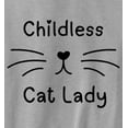 thumbnail image 2 of Childless Cat Lady Fleece Sweatshirt Sweater Top for Women, 2 of 7
