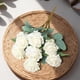 thumbnail image 5 of Ramo de rosas artificiales: 7 rosas artificiales realistas con tallos y hojas para ramos de boda, centros de mesa, fiestas, hogar, oficina y bricolaje. Diseño floral para residencia., 5 of 8