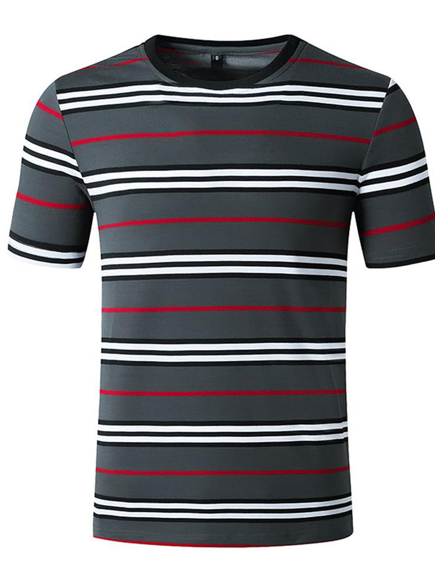 Mens T Shirts,Basic Casual Crew Neck Short Sleeve Tee Classic Graphic Stripe Top