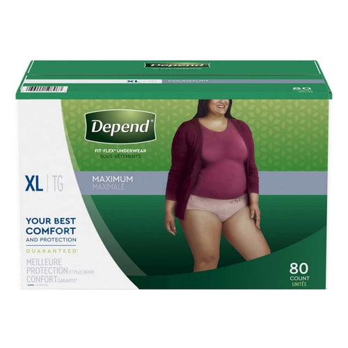 Depend Women's Maximum Absorbency Underwear XL