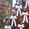 thumbnail image 3 of 3-Pack Pure White Velvet Christmas Tree Bows, 8.66-Inch Large Ribbon Bow Ornaments for Winter Wonderland, Wreath, Garland, Mantel, Wedding and Elegant Holiday Decor, 3 of 4