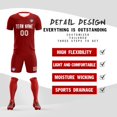 thumbnail image 2 of Custom Soccer Jersey Shorts for Men Women Kids Personalized Soccer Uniform with Name Number Logo, 2 of 10