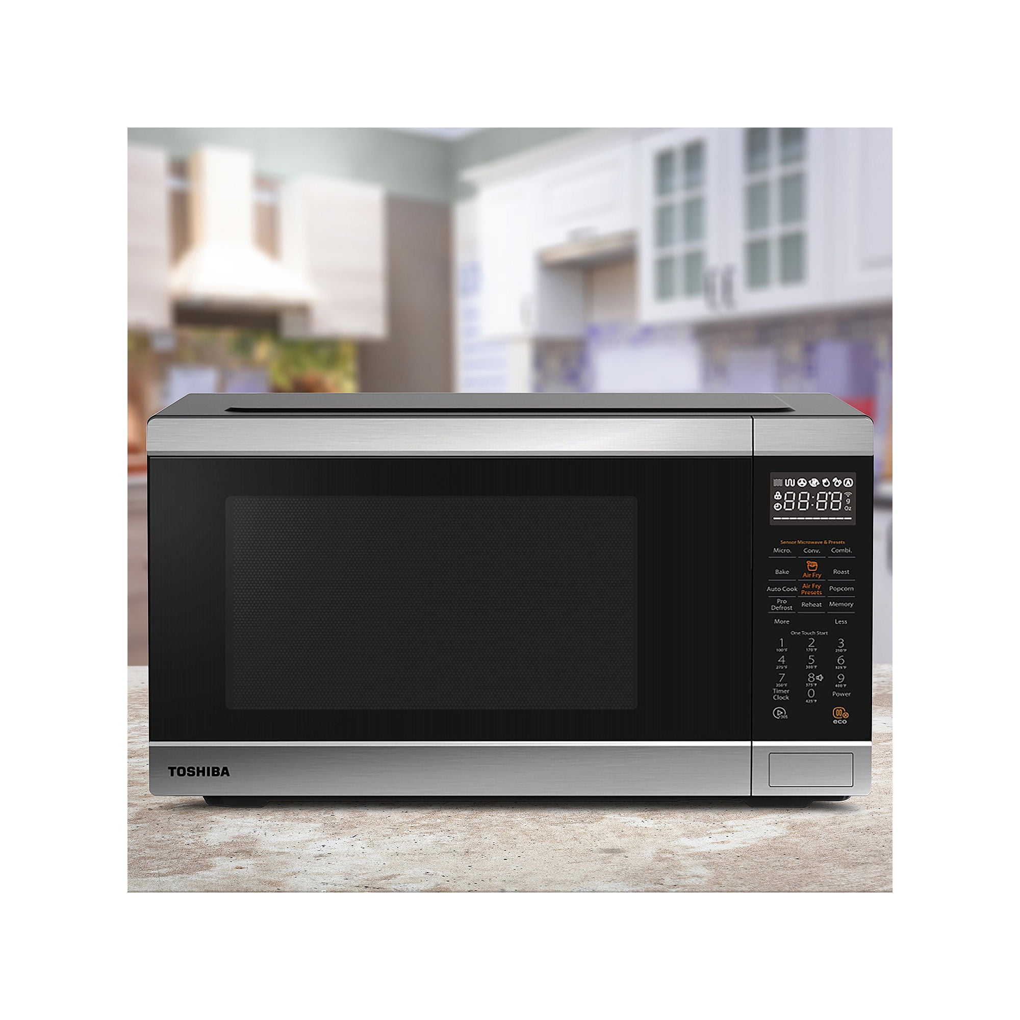 Toshiba 1.2 Cu. Ft. Stainless Steel Microwave with Air Fryer